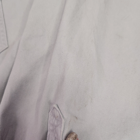 Hawx Work Gear Mens Grey Pearl Snap Western Long Sleeve Shirt Size Small - Picture 8 of 14